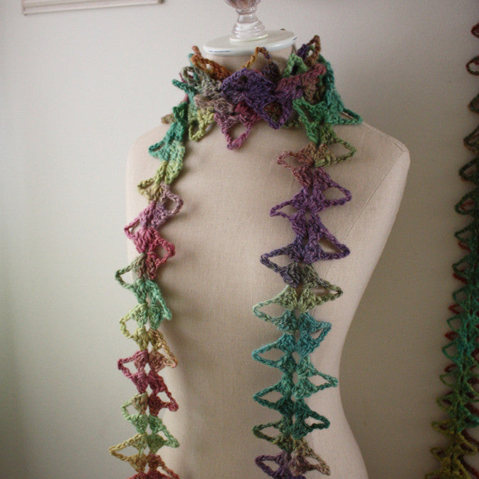 Dentelle Lace Scarf Crochet Pattern